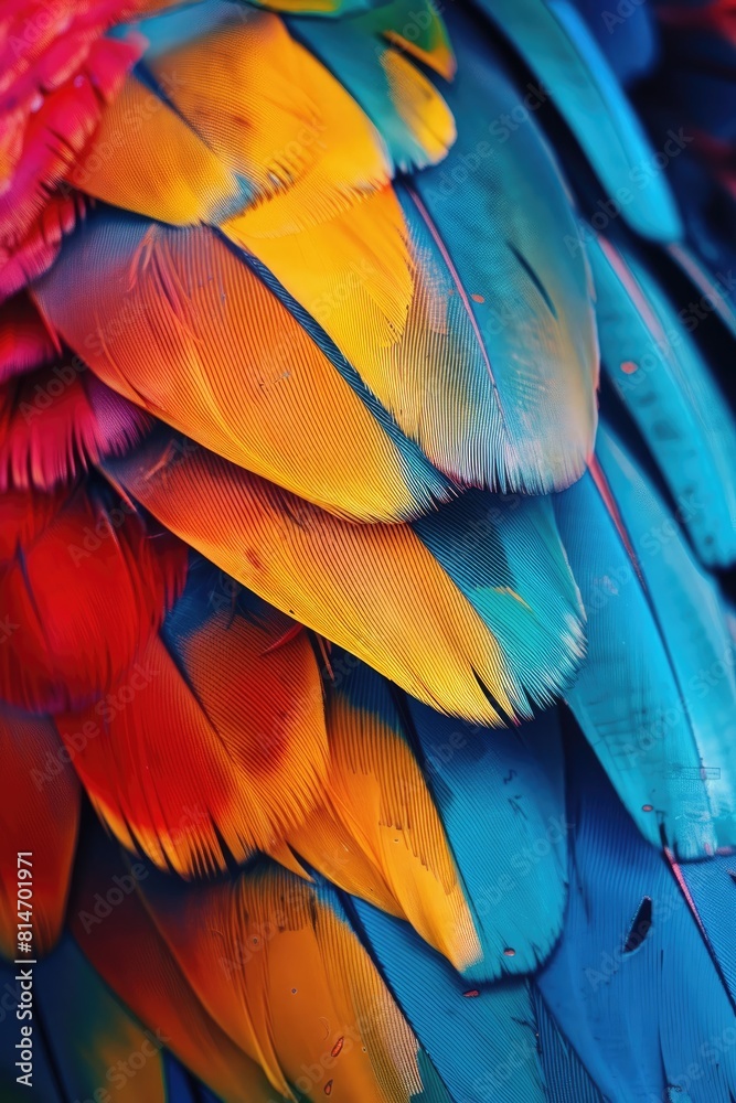 Fototapeta premium colorful leaves, exotic tropical leaves, multi-colored