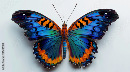 blue butterfly isolated on a white background