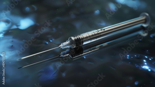 Biopsy needle, precise and sterile.