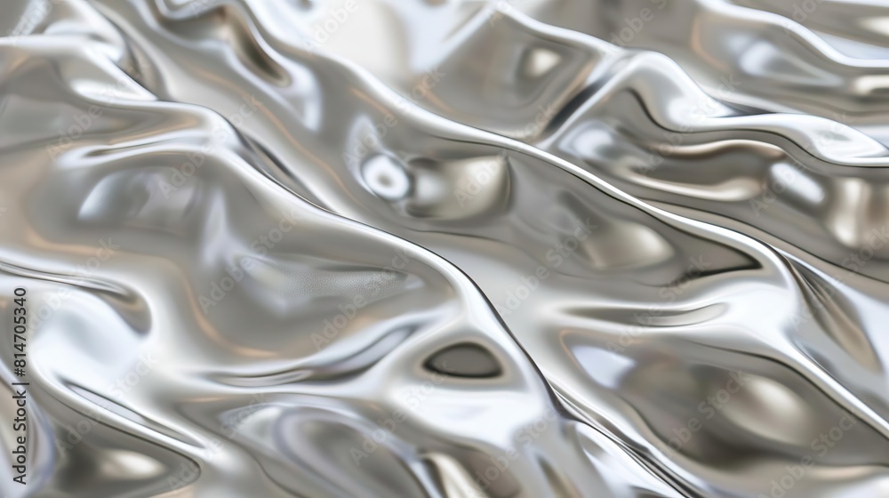 An elegant chrome liquid expanse An elegant chrome liquid expanse
