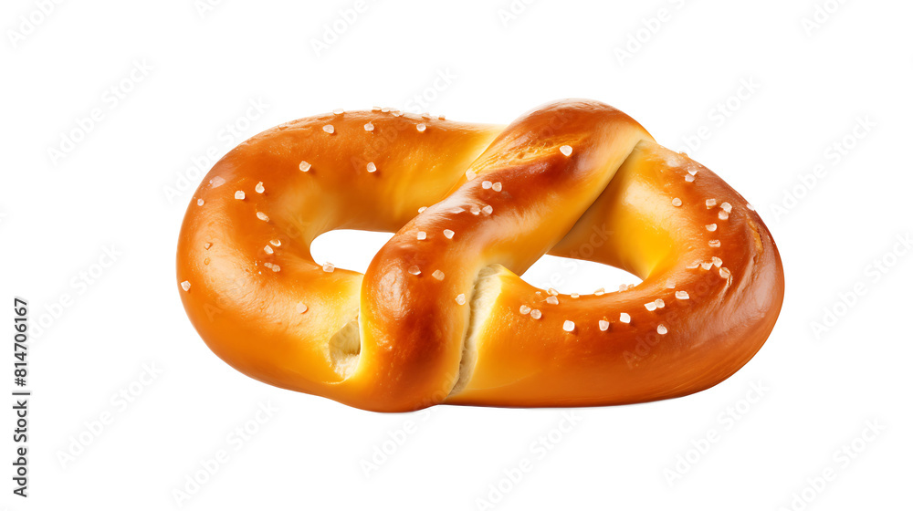A soft pretzel with a transparent background. A soft pretzel with a transparent background.