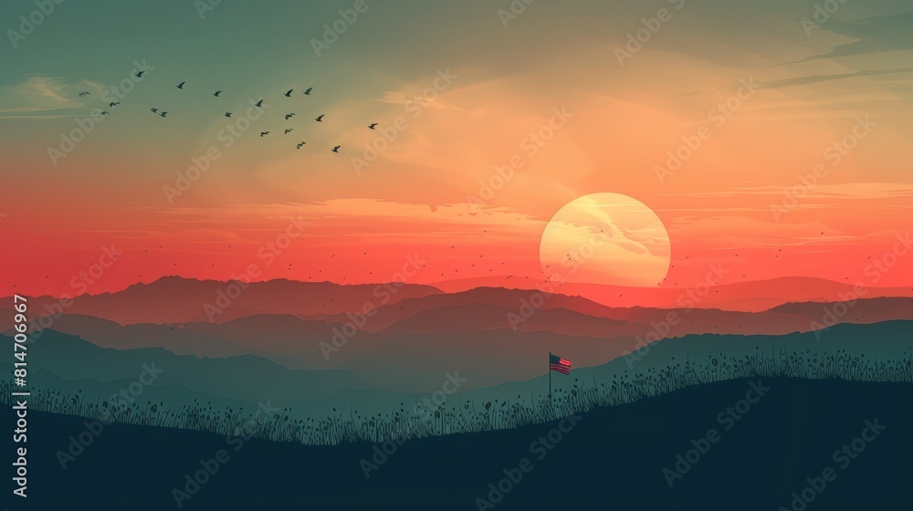 Fototapeta premium Happy Memorial Day