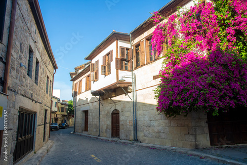 Tarsus - Turkey, April 21, 2024, The scenic view of old houses and streets of old city from Tarsus, Mersin