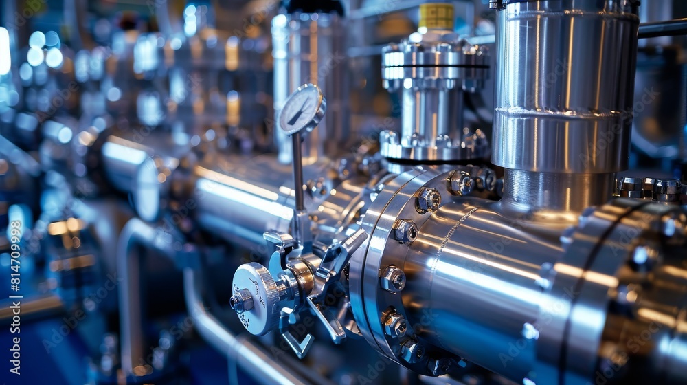 Modern chemical plant implementing green technologies and sustainable practices, Modern chemical plant implementing green technologies and sustainable practices,