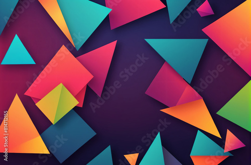 Abstract modern background with bright geometric shapes