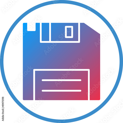 Vector Design Floppy Disk Icon Style