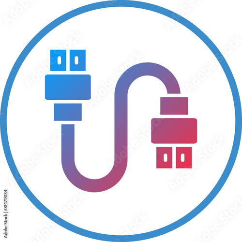 Vector Design Hdmi Cable Icon Style