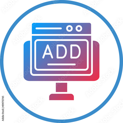 Free Download Vector Design Online Ads Icon Style - GFXLoad