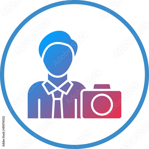 Vector Design Cameraman Icon Style