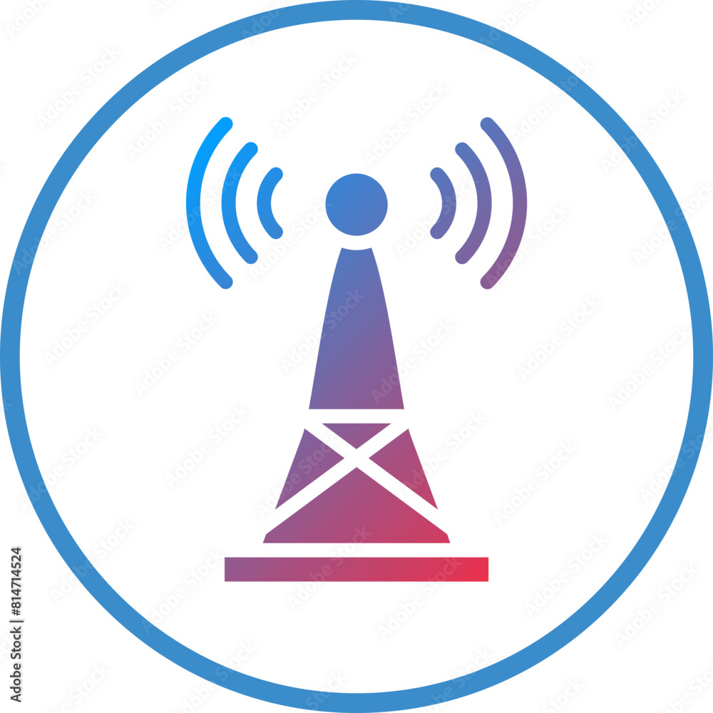 Vector Design Signal Tower Icon Style Vector Design Signal Tower Icon Style