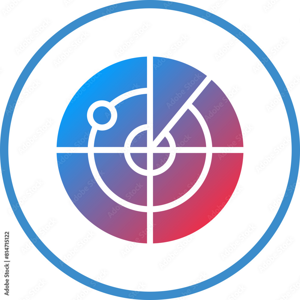 Vector Design Radar Icon Style Vector Design Radar Icon Style