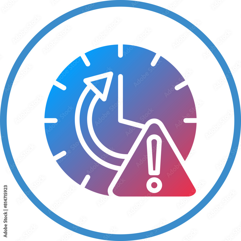 Vector Design Time Alert Icon Style