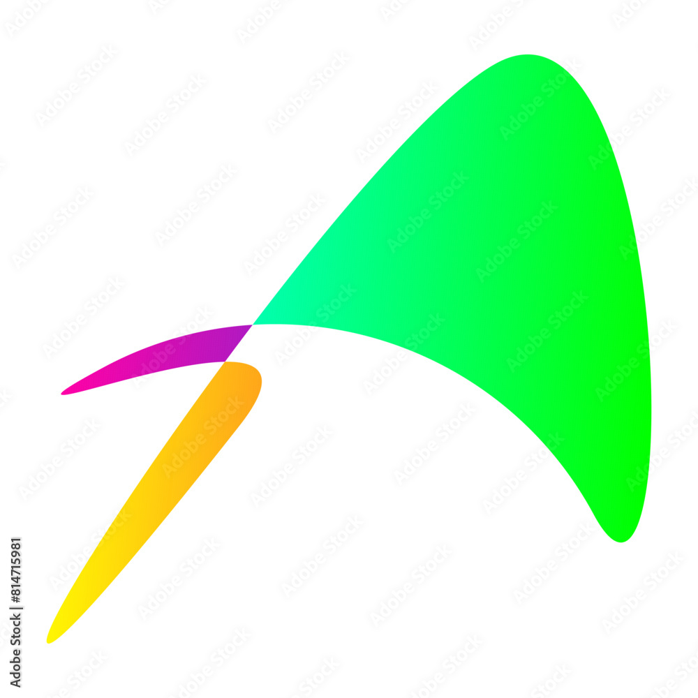 Gradient colorful shape in trendy style. Abstract liquid shape, icon or logo. Vector isolated on white background. Gradient colorful shape in trendy style. Abstract liquid shape, icon or logo. Vector isolated on white background.