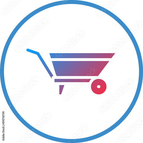 Vector Design Wheelbarrow Icon Style