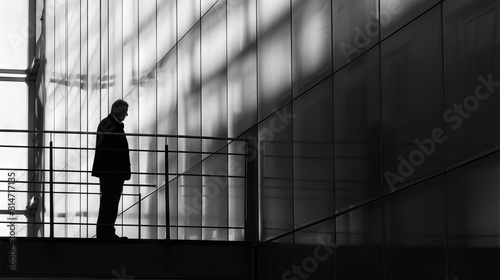Businessman standing on the bridge © Ege