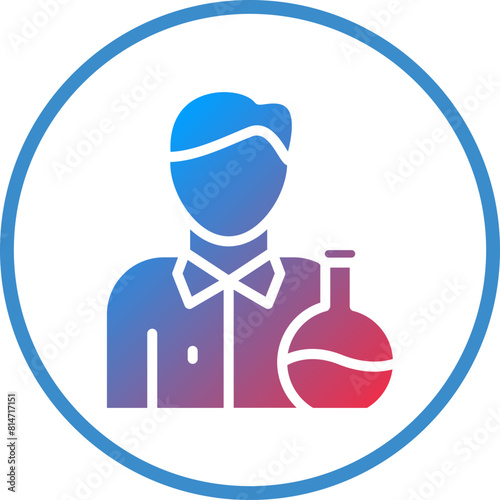 Vector Design Chemist Icon Style