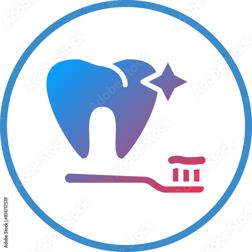 Vector Design Clean Tooth Icon Style