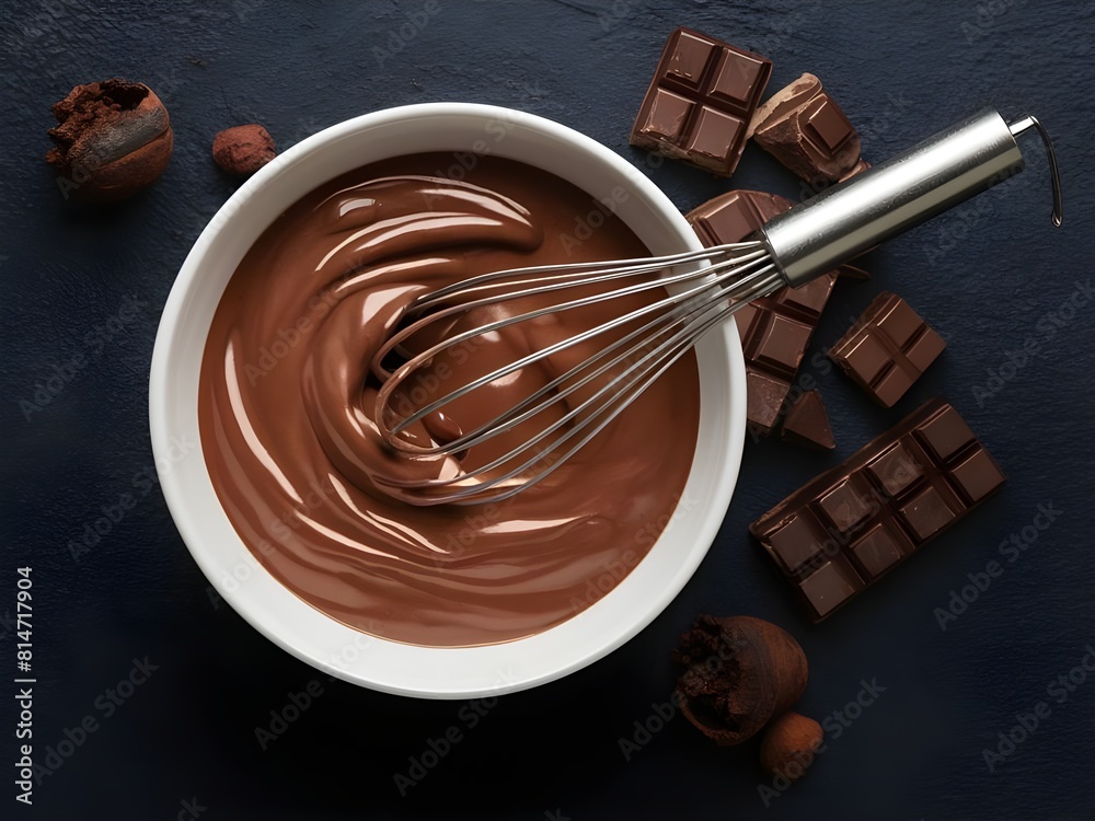 Fototapeta premium chocolate with hazelnuts