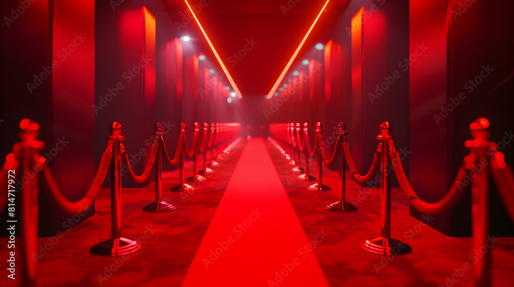 Red carpet on a festive background Red carpet on a festive background