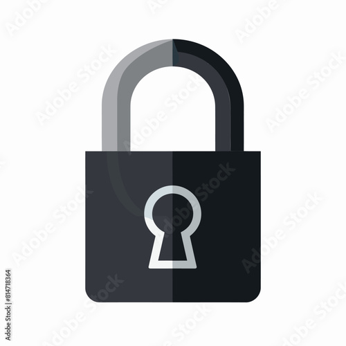 a padlock with a key on it
