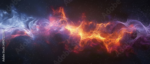Conceptual visualization of the sound waves hypothetically emanating from a supernova remnant, represented in visual form