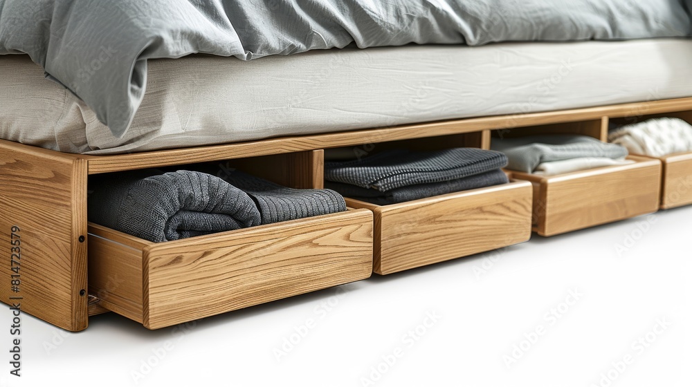 Under-bed Storage: Containers or drawers that fit under the bed for extra storage. Under-bed Storage: Containers or drawers that fit under the bed for extra storage.
