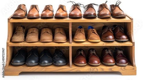 Rack: Storage unit for organizing shoes.