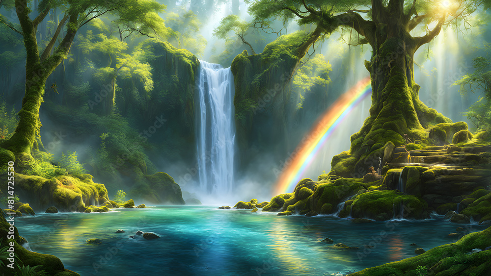 custom made wallpaper toronto digitalBeautiful nature background landscape illustration