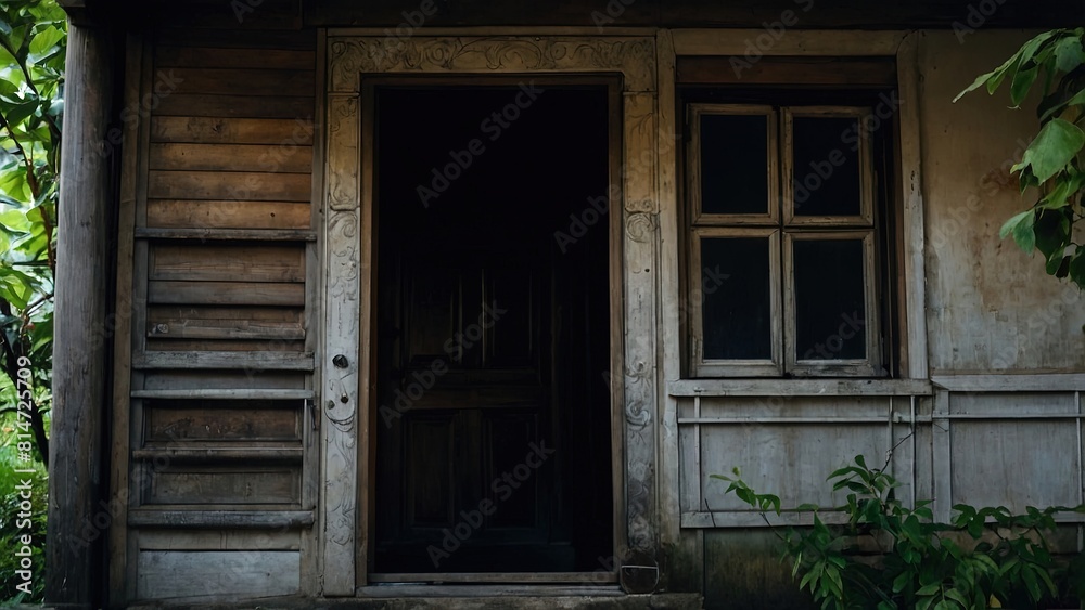 Old Uninhabited House Aesthetic with a Quiet Atmosphere