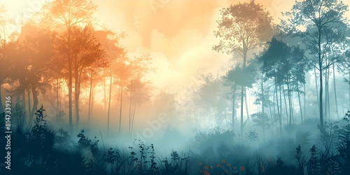 Create a D Forest Game Background for an Application. Concept Forest Game Background  2D Design  Animated Elements  Natural Setting  Vivid Colors