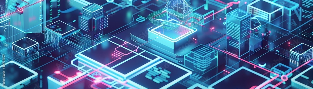 A digital illustration showing a blockchain network securing patient records across a global map of hospitals A digital illustration showing a blockchain network securing patient records across a global map of hospitals