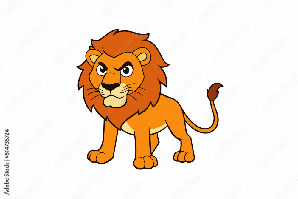 lion cartoon vector illustration lion cartoon vector illustration