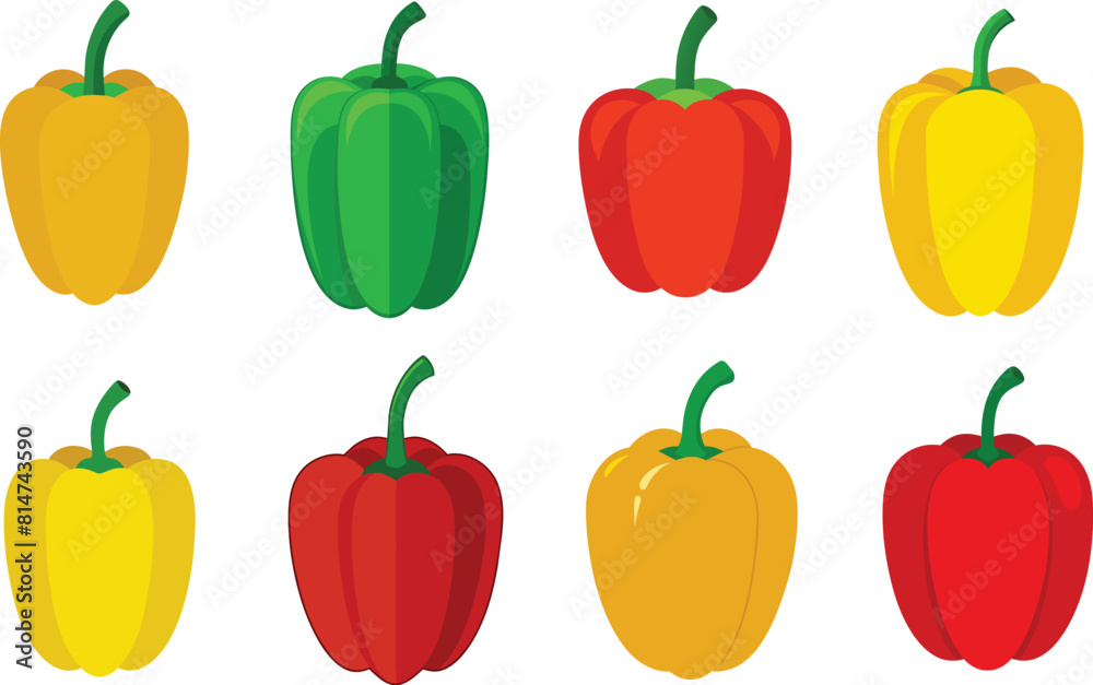 Bell pepper vector illustration Bell pepper vector illustration