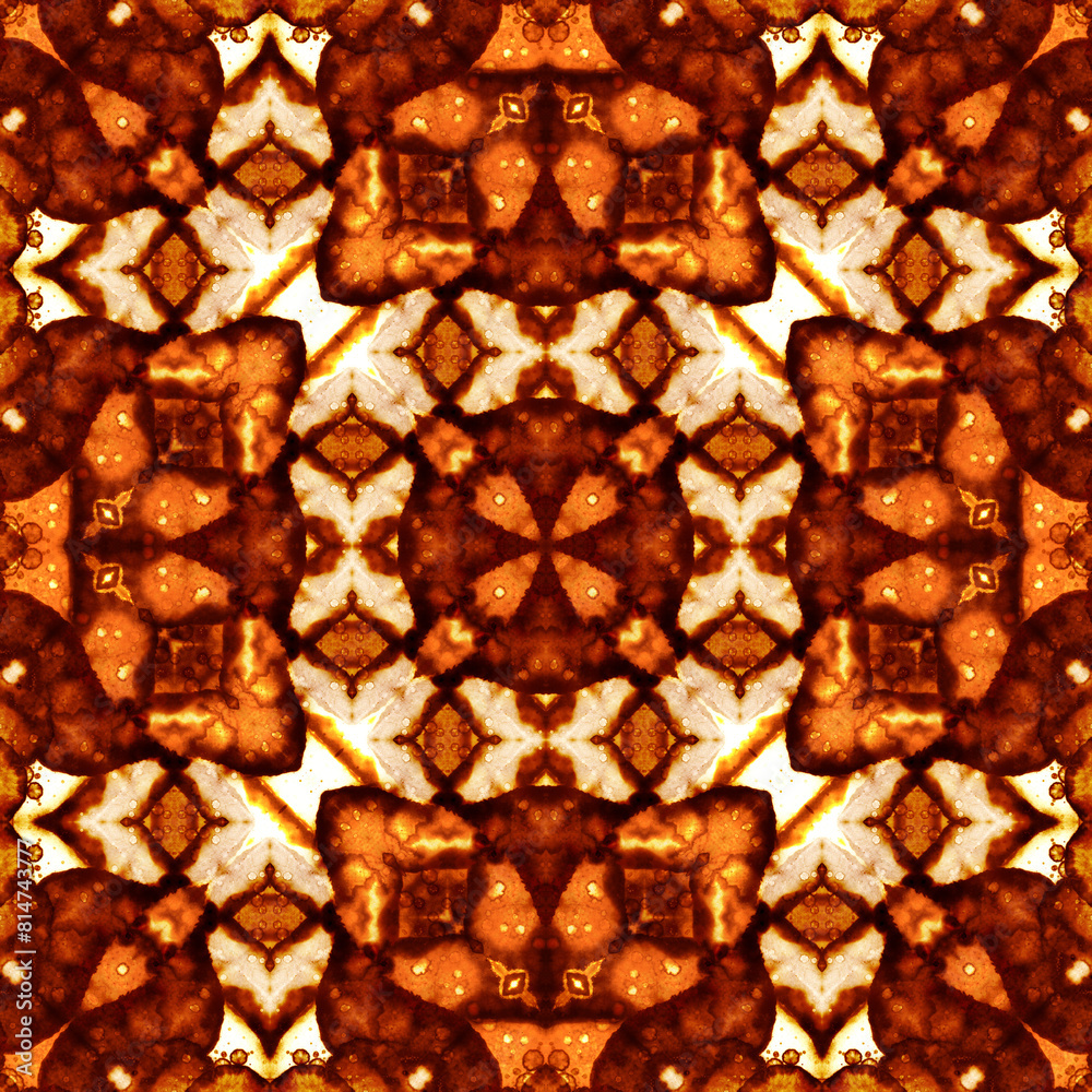 Seamless kaleidoscope pattern. Texture art Seamless kaleidoscope pattern. Texture art