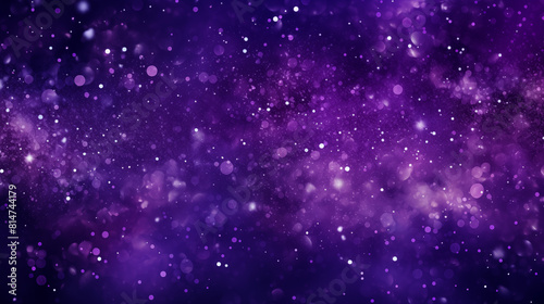 Purple Starry Night Sky Background
