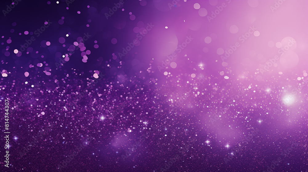 Radiant Purple Bokeh and Glitter Background Radiant Purple Bokeh and Glitter Background