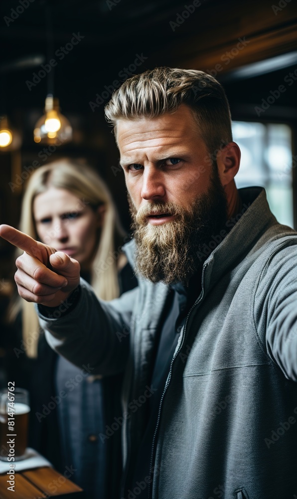 man with glass of wine