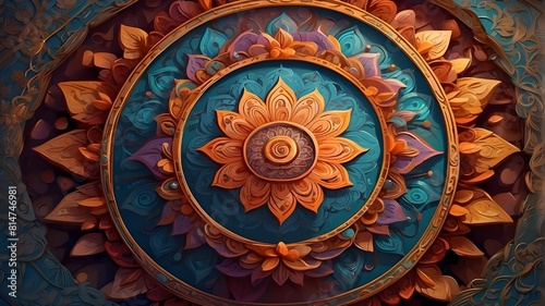 Mandala Enlightenment Concept Illustration for Spirituality