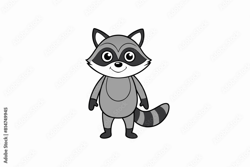 raccoon cartoon vector illustration raccoon cartoon vector illustration