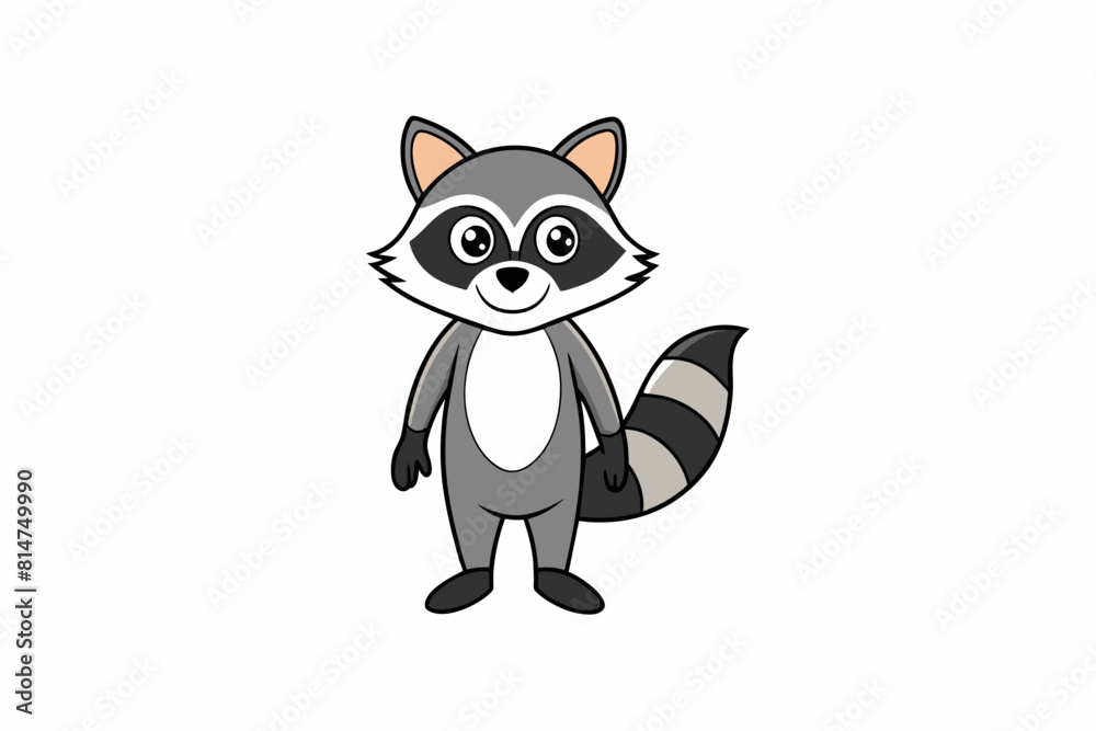 raccoon cartoon vector illustration raccoon cartoon vector illustration