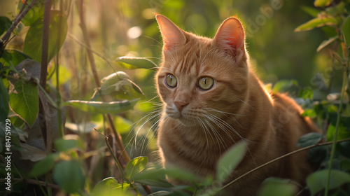 cat in the grass