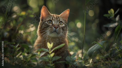 cat in the grass