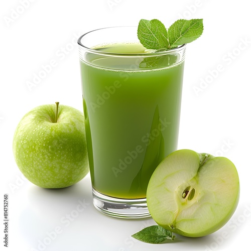 Fresh and Vibrant: Professional Green Apple Juice Photography