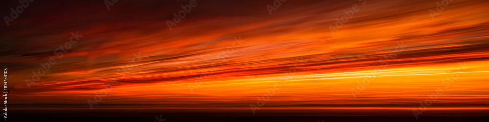 Fiery Abstract Horizon with Dark Shadows and Vivid Red Sky Fiery Abstract Horizon with Dark Shadows and Vivid Red Sky