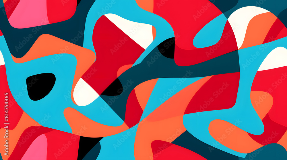 Three different figurative shapes of random items geometric shapes design poster background Three different figurative shapes of random items geometric shapes design poster background