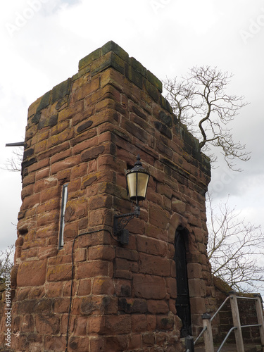 Bonewaldesthornes tower a medieval watchtower on the city walls of Chester, Cheshire, England