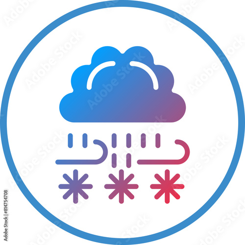 Vector Design Blizzard Icon Style