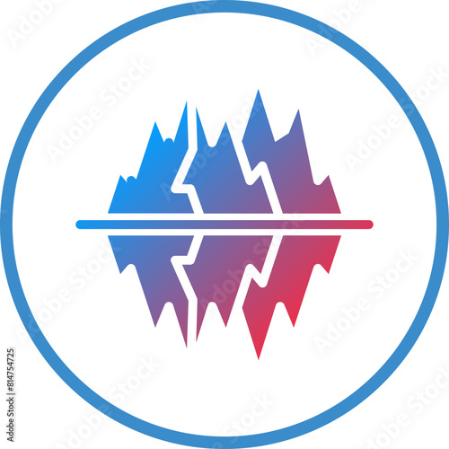 Vector Design Glacier Icon Style
