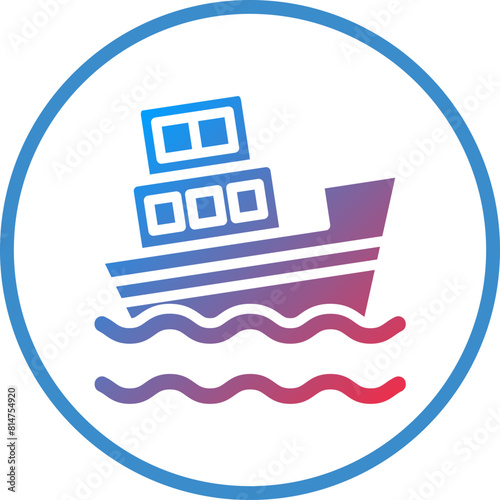 Vector Design Boat Sink Icon Style