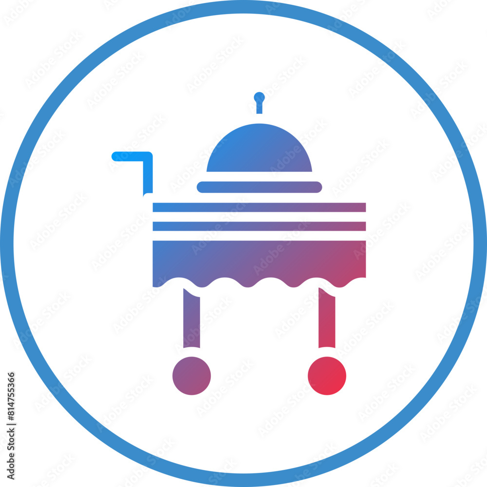 Vector Design Serving Cart Icon Style Vector Design Serving Cart Icon Style